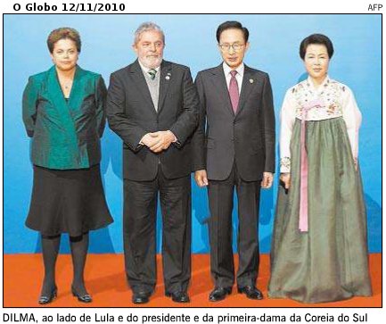 Imagem:Dilma Roussef no G20 de Seul, Coréia do Sul