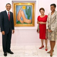 Casal Obama, Dilma e o Abaporu